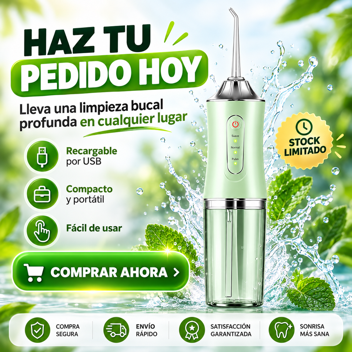 Irrigador Bucal Anti Mal Olor