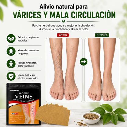 Pack 24 Parches Herbal Anti-Várices – Alivio y Circulación