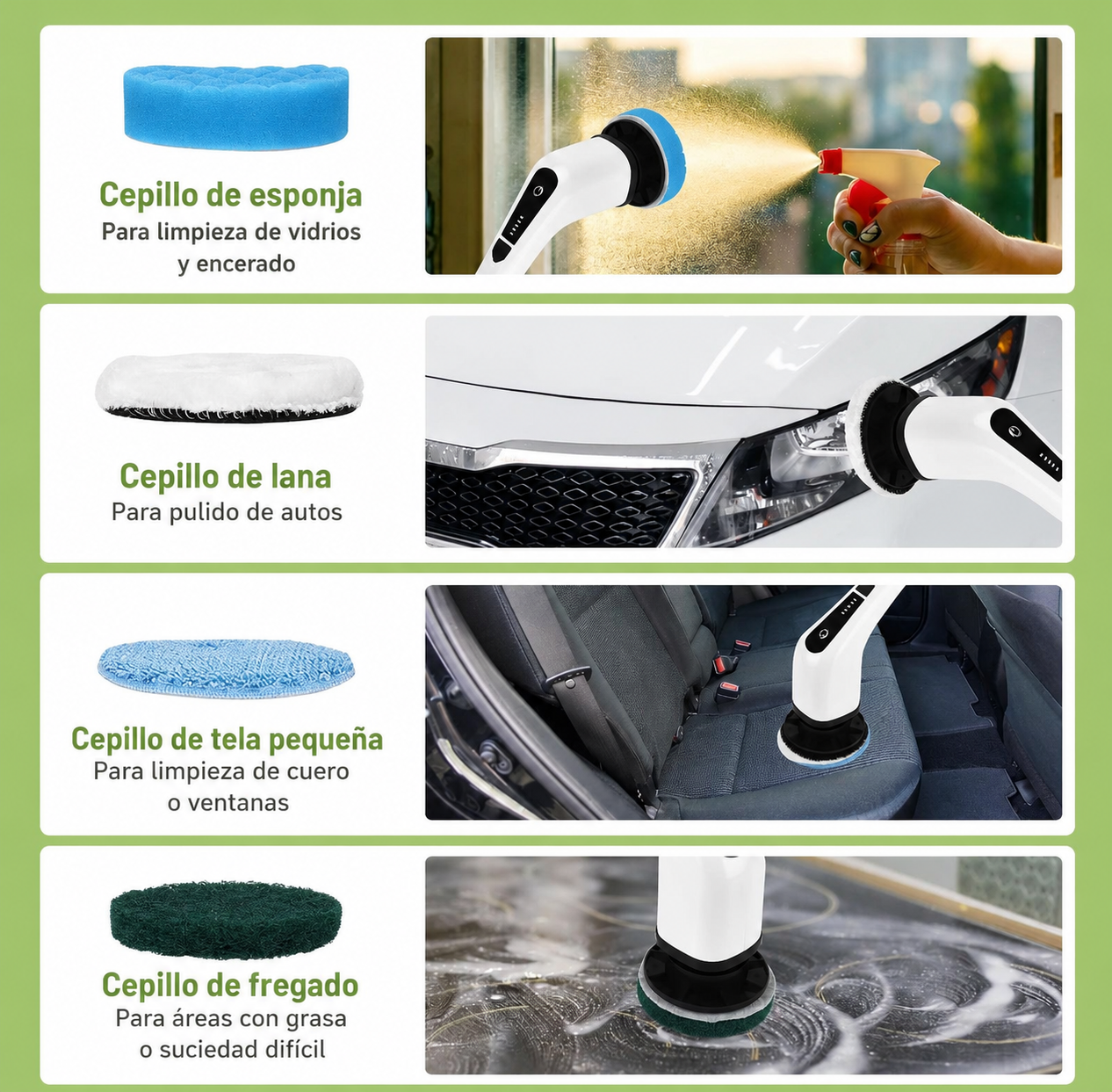 Cepillo Eléctrico de limpieza 7 en 1