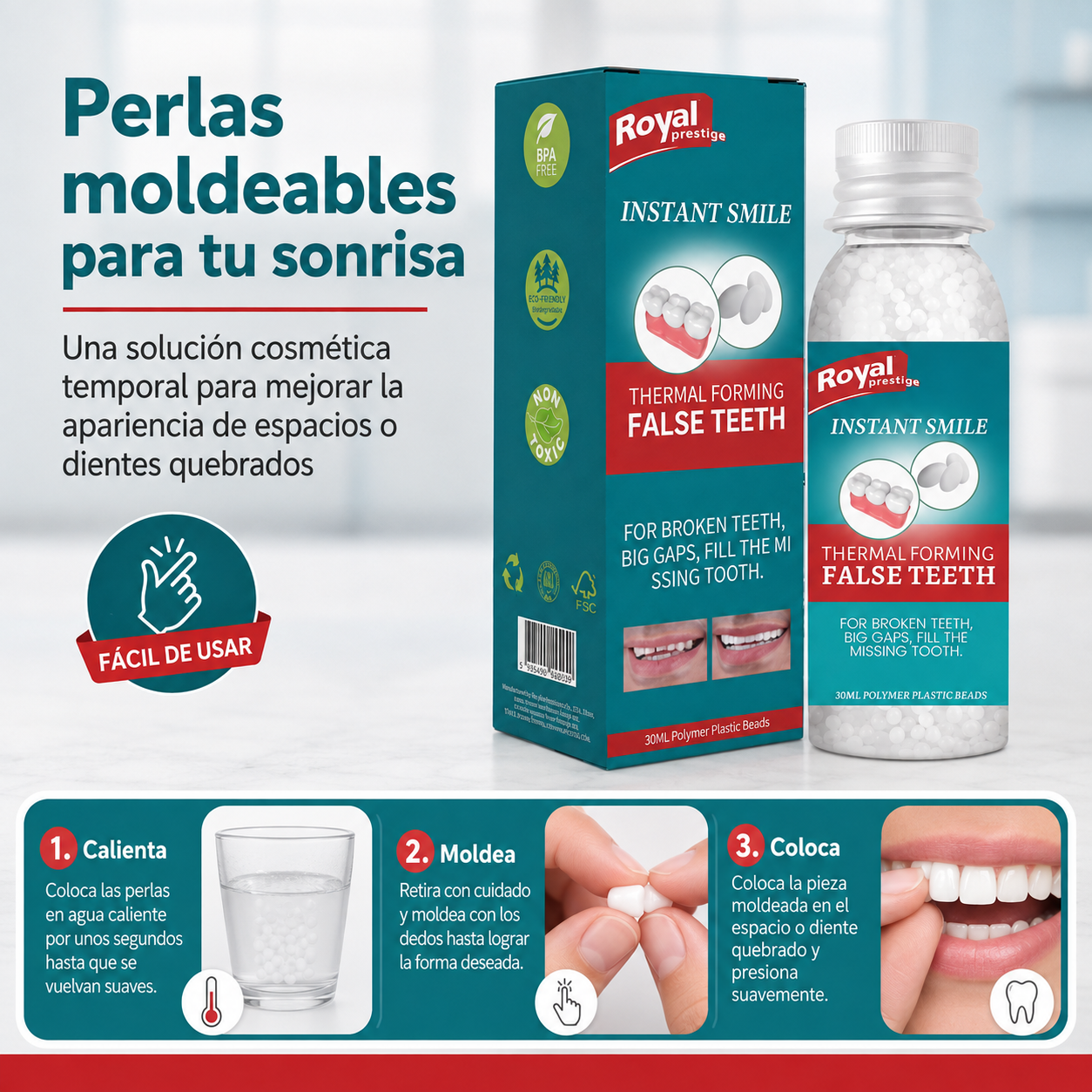 PEGAMENTO DENTAL MOLDEABLE INSTANTANEO