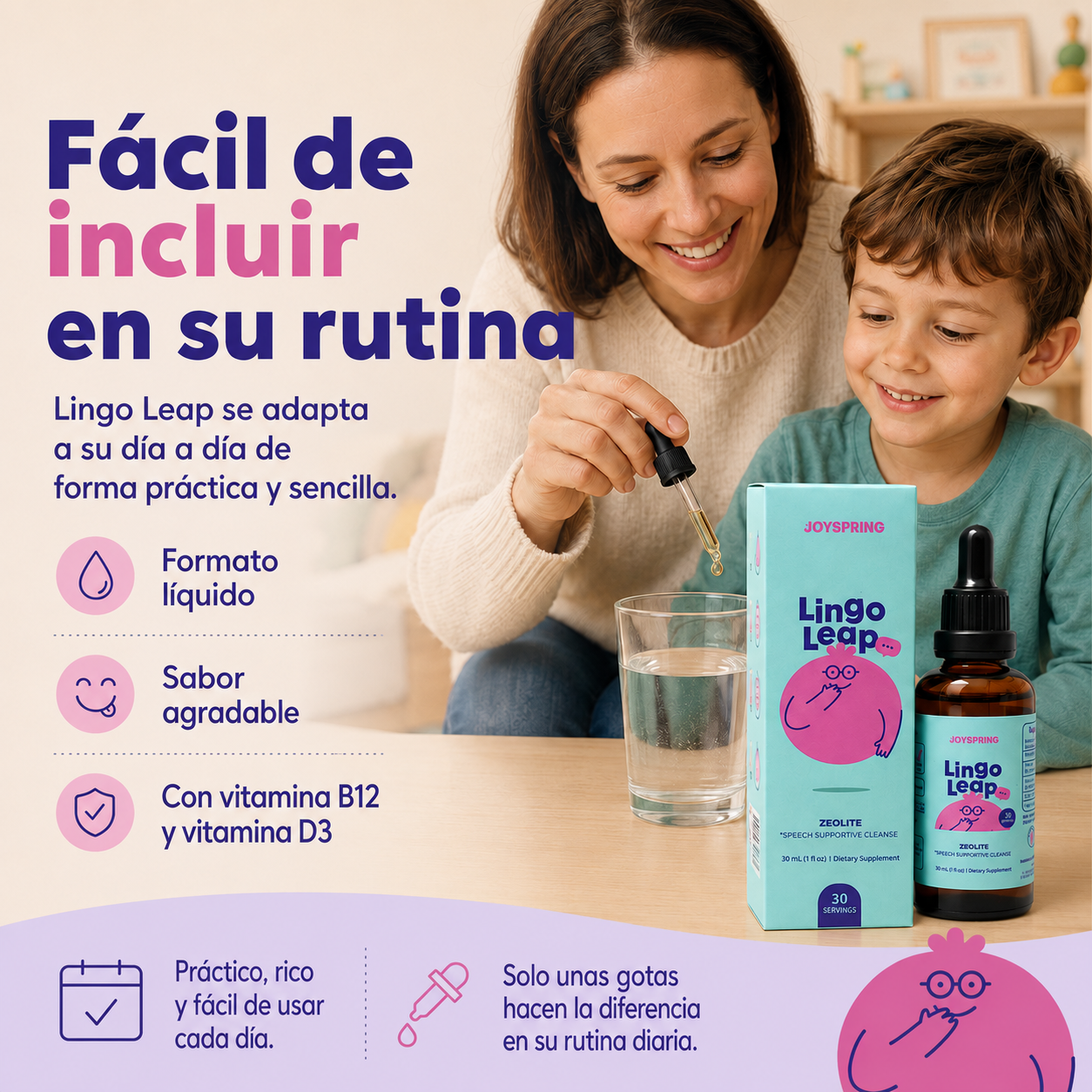 Lingo Leap™ | Apoyo Nutricional para su Rutina de Aprendizaje