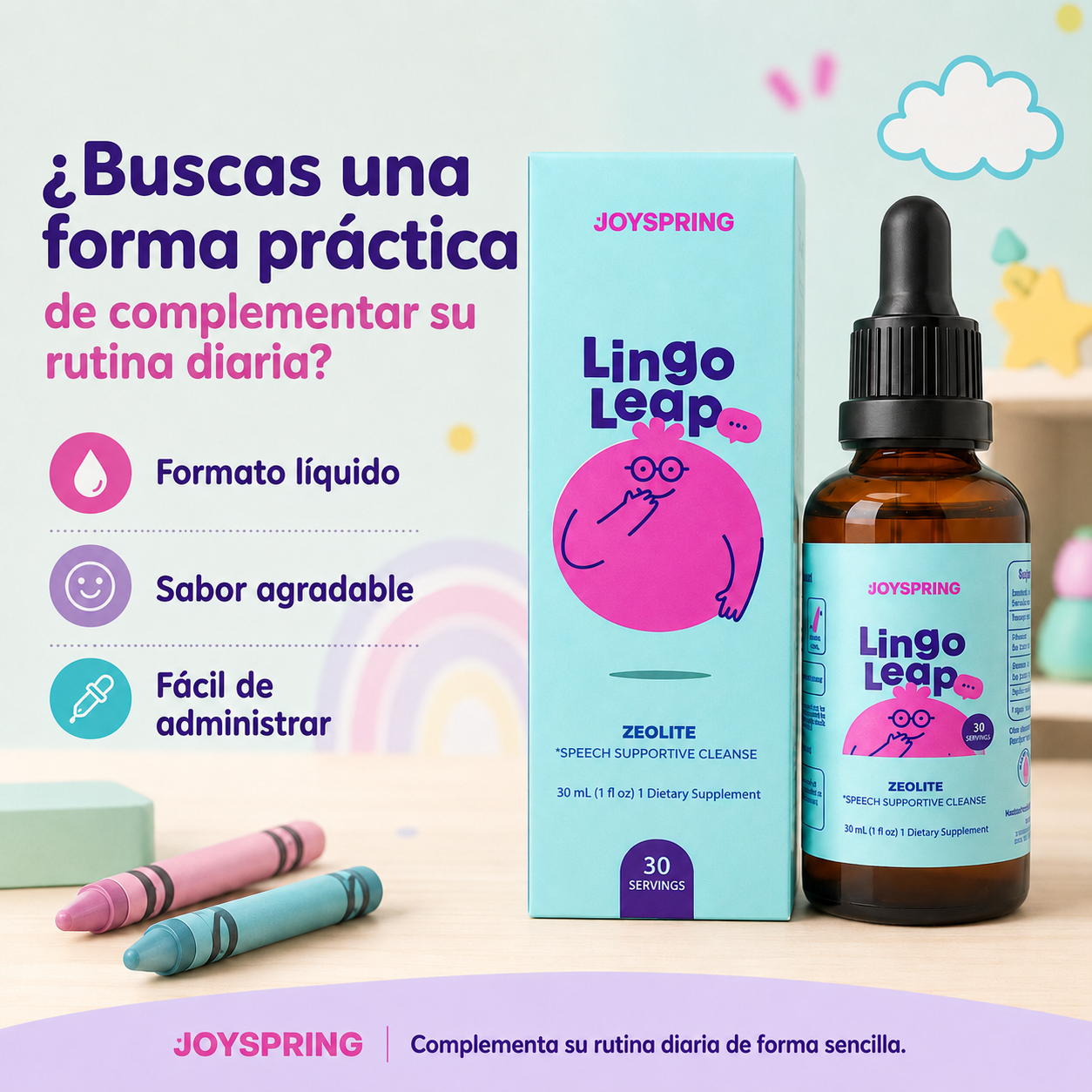 Lingo Leap™ | Apoyo Nutricional para su Rutina de Aprendizaje