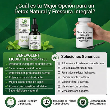 Clorofila Benevolent - Siente tu cuerpo mas ligero en todo el día