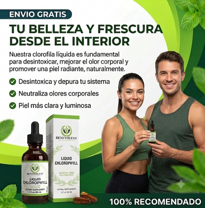 Clorofila Benevolent - Siente tu cuerpo mas ligero en todo el día