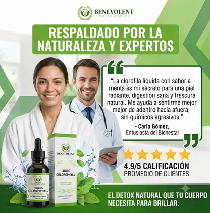 Clorofila Benevolent - Siente tu cuerpo mas ligero en todo el día