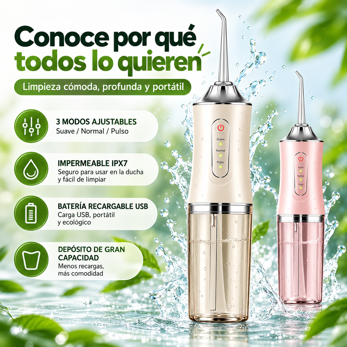 Irrigador Bucal Anti Mal Olor